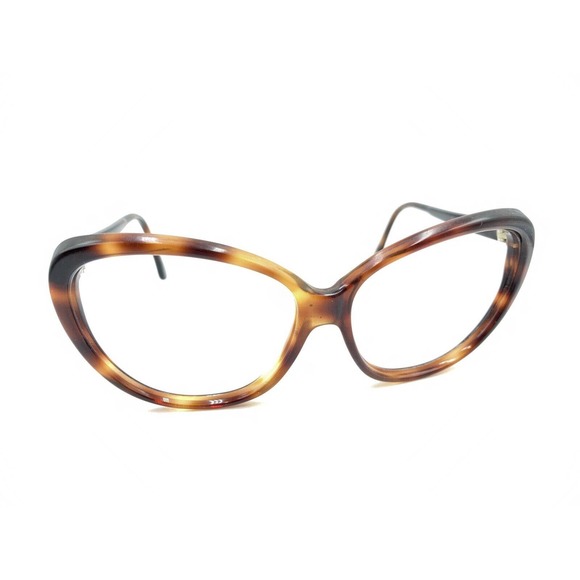 Jean Louis Scherrer Vintage Jakky'O Tortoise Brown Cat Eye Sunglasses Frames 130 - Picture 1 of 12